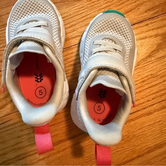 All in Motion Kids Gray, Green and Pink Sneakers. Toddler size‎ 5. - Picture 4 of 8